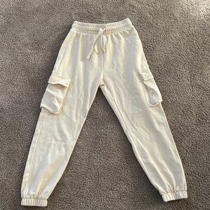 zara cargo styled sweatpants nwot